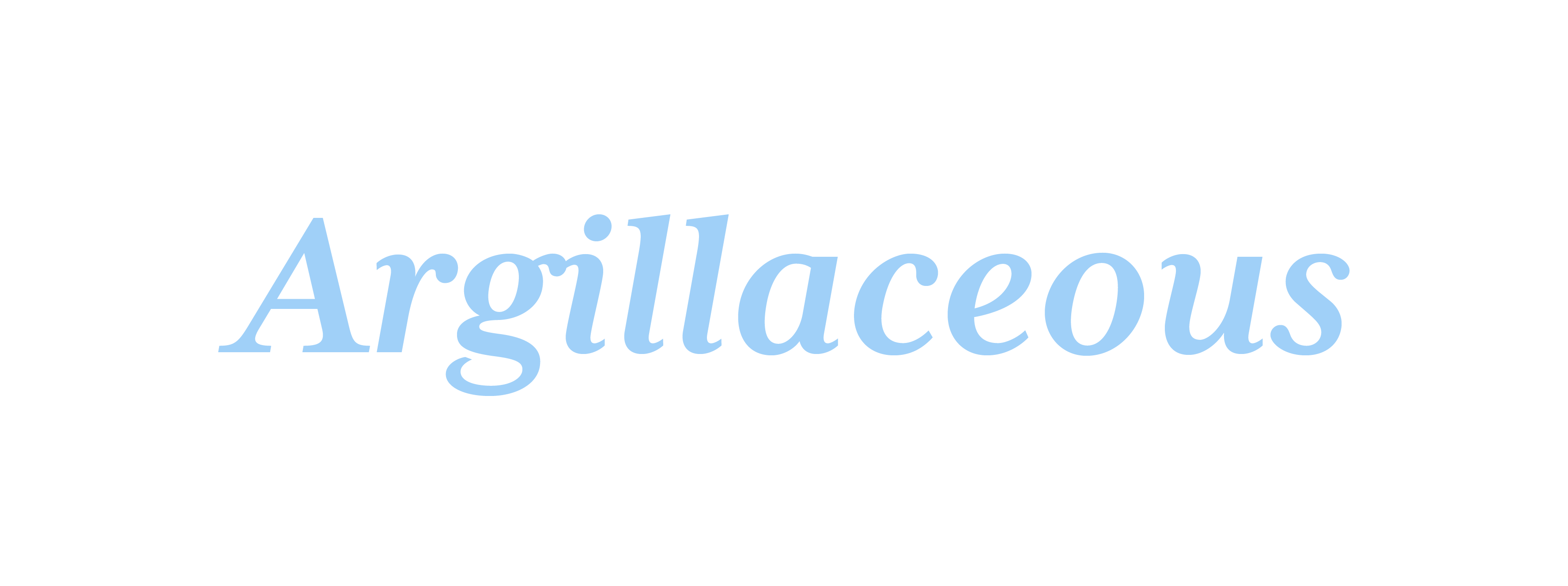 Argillaceous word daily