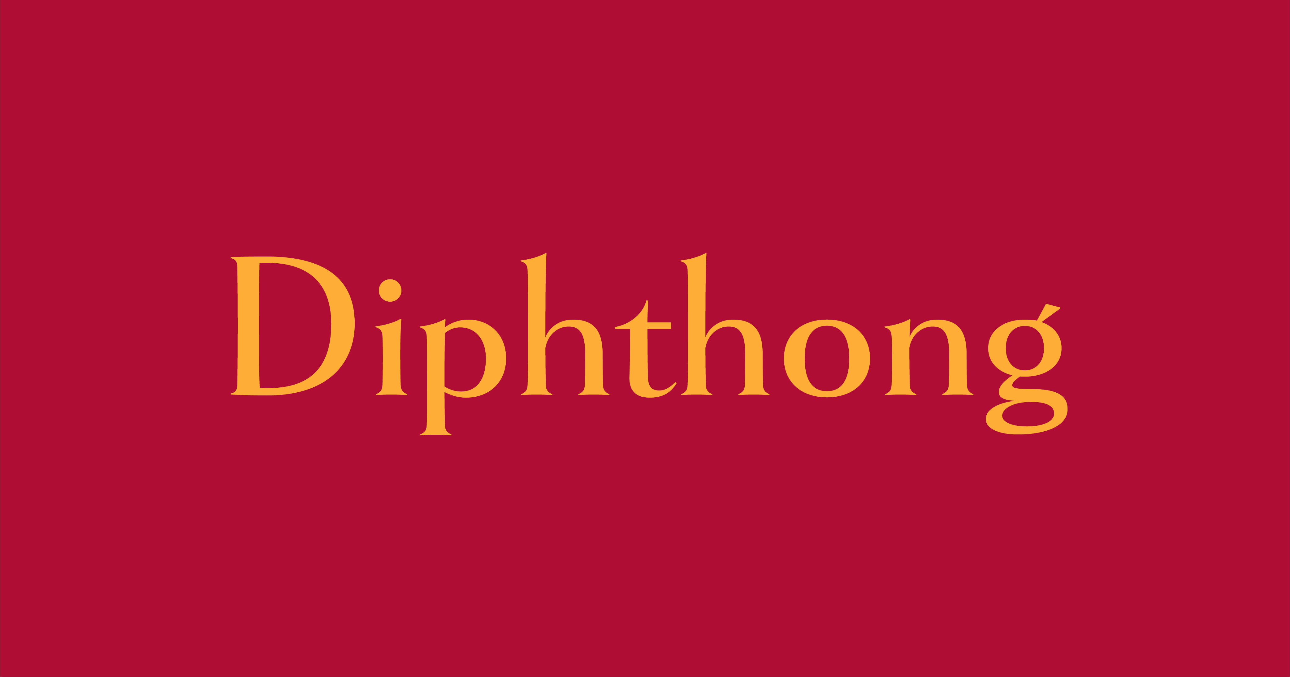 Diphthong - Word Daily