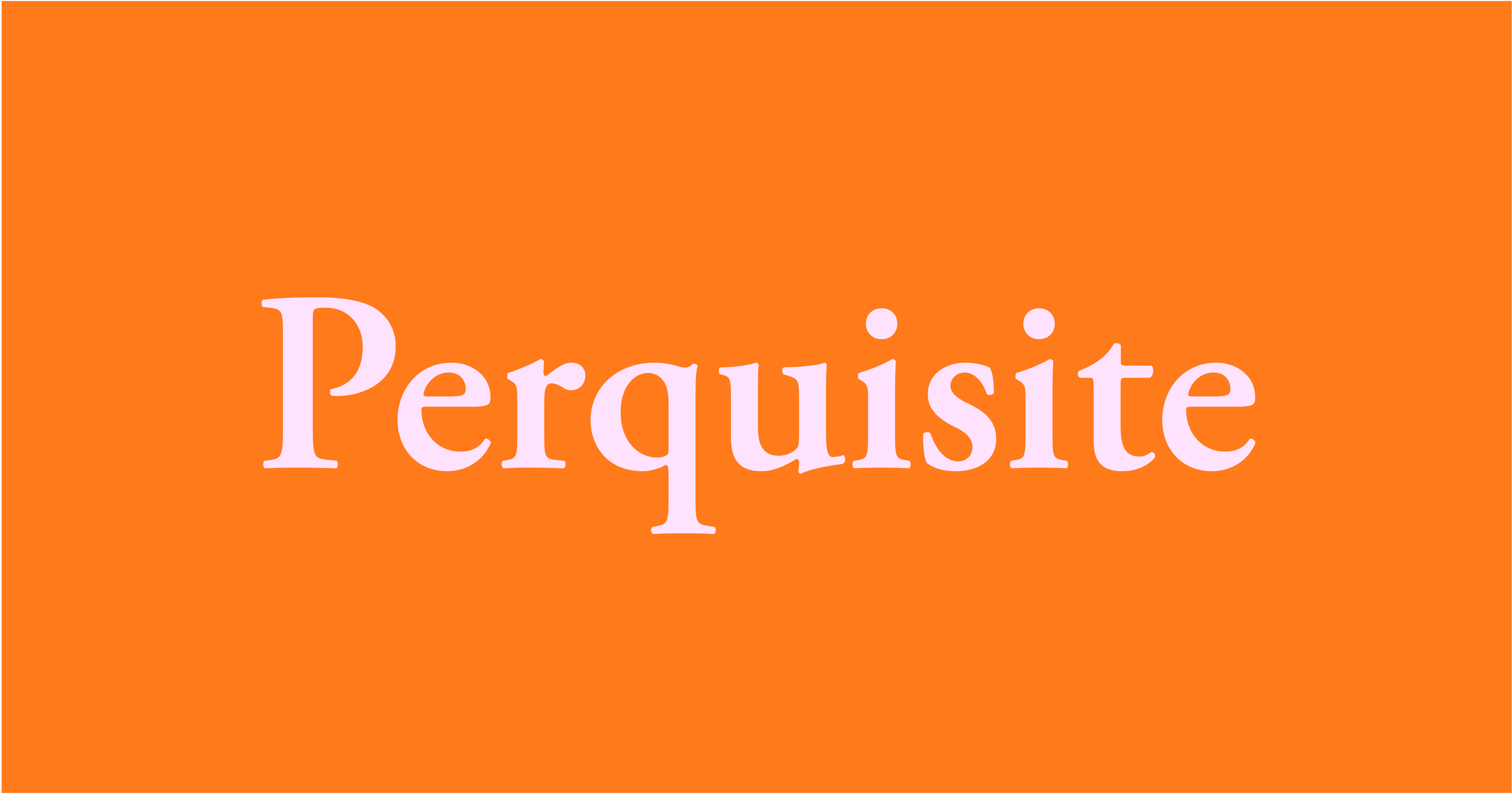 perquisite-word-daily