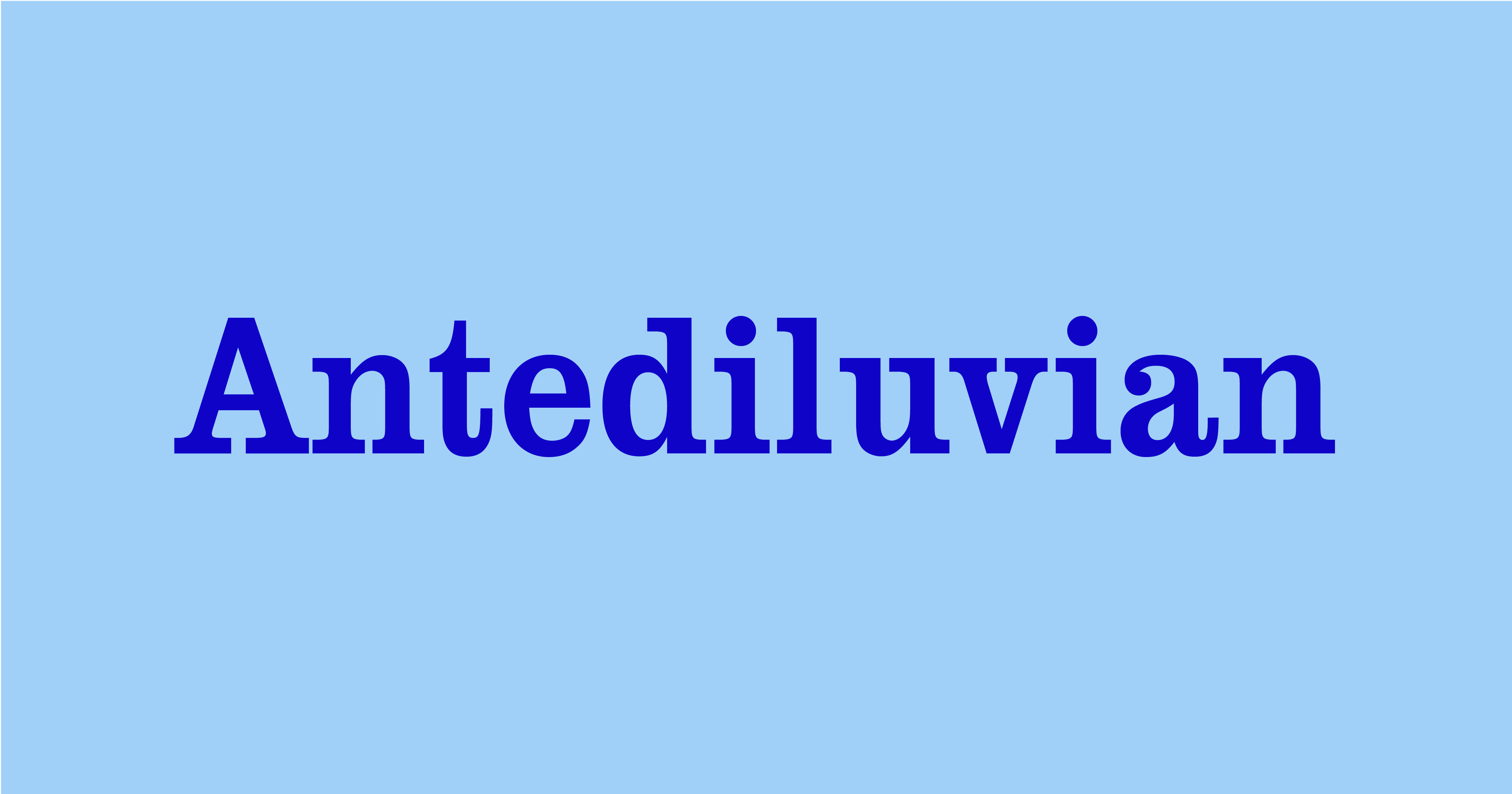 Antediluvian Word Daily