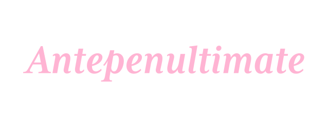 Antepenultimate